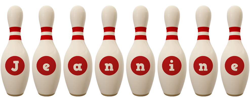 Jeannine bowling-pin logo
