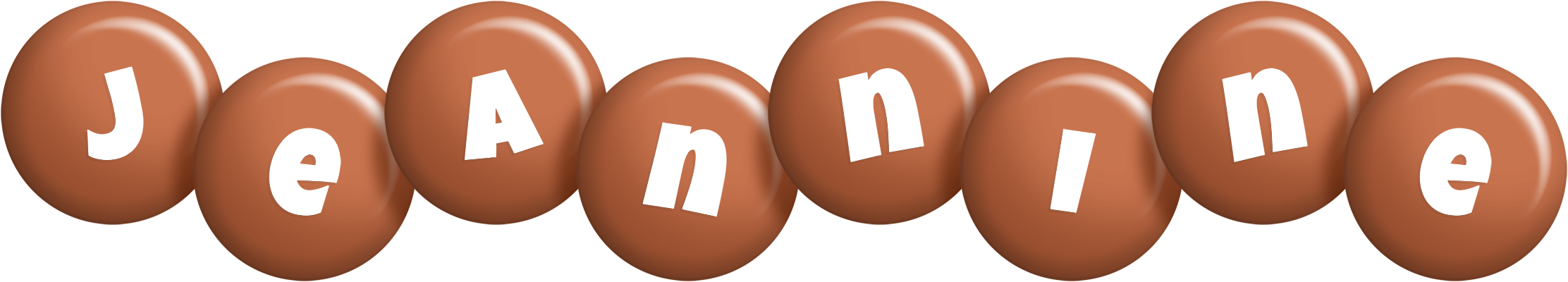 Jeannine candy-brown logo
