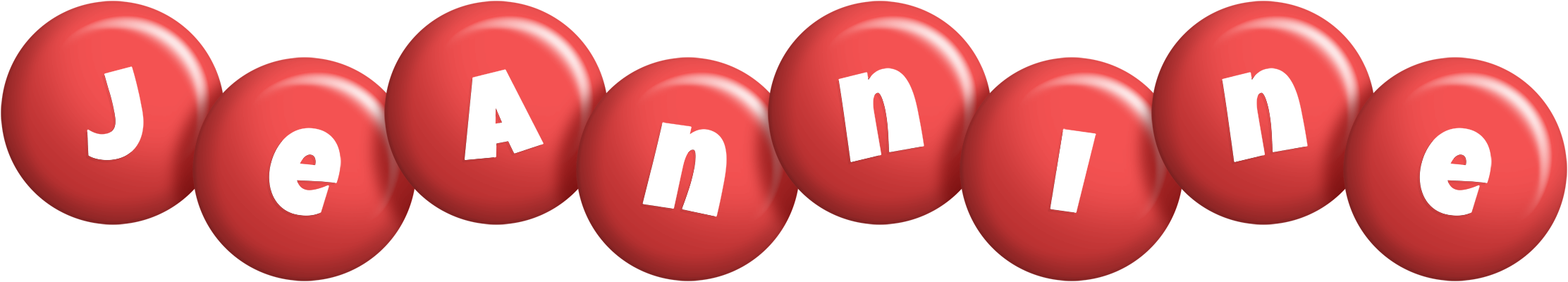 Jeannine candy-red logo