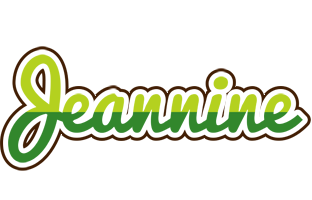 Jeannine golfing logo