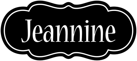 Jeannine welcome logo