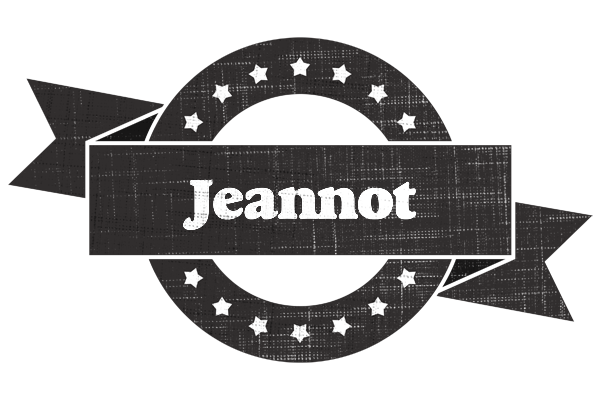 Jeannot grunge logo