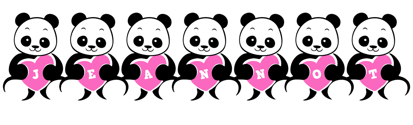 Jeannot love-panda logo