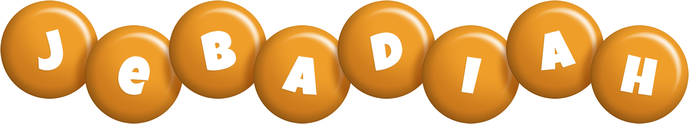Jebadiah candy-orange logo