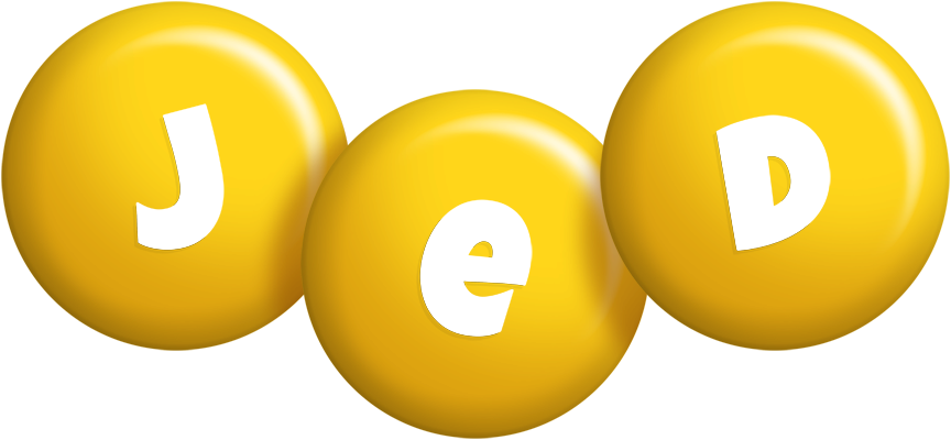 Jed candy-yellow logo