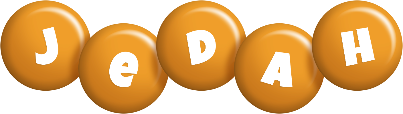 Jedah candy-orange logo