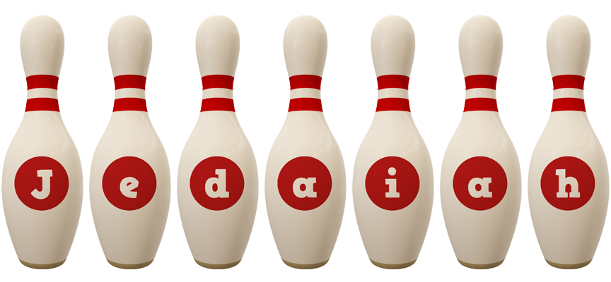 Jedaiah bowling-pin logo