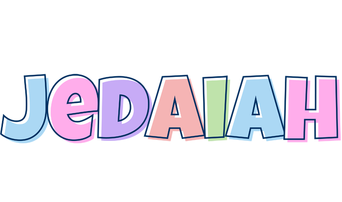 Jedaiah pastel logo