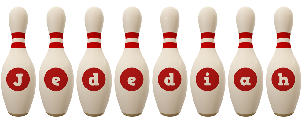 Jedediah bowling-pin logo