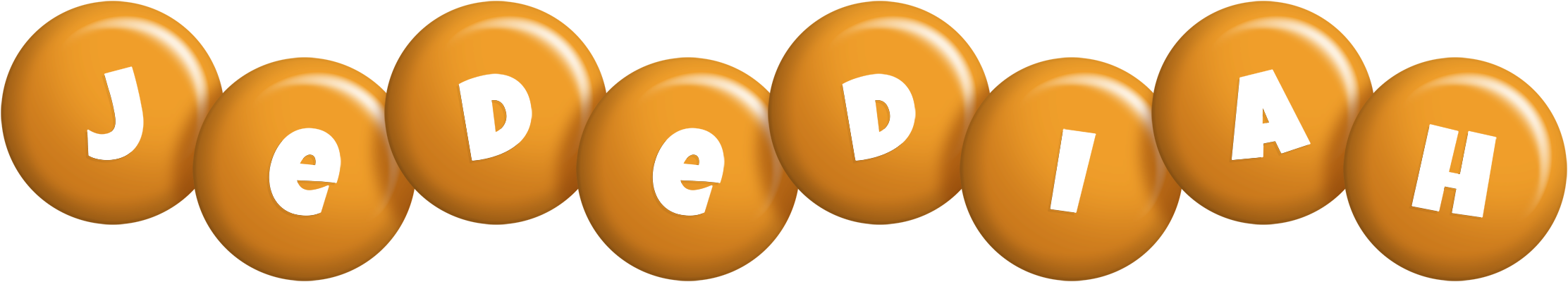 Jedediah candy-orange logo