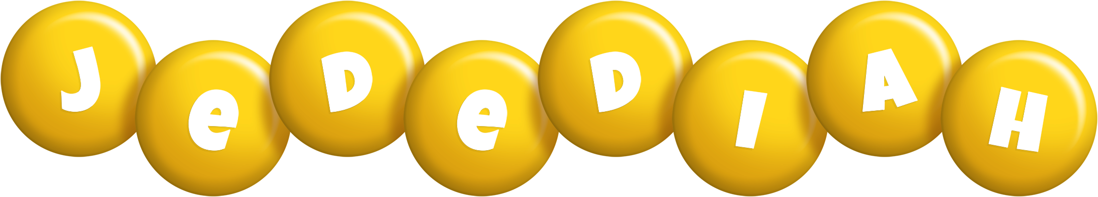 Jedediah candy-yellow logo