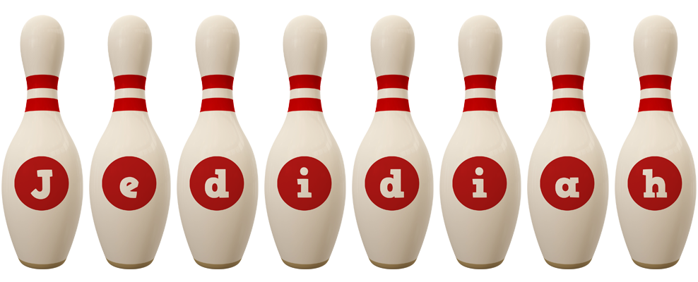 Jedidiah bowling-pin logo