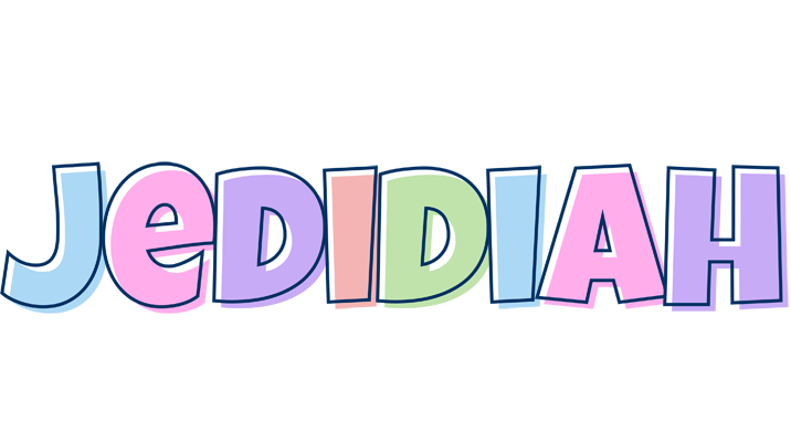 Jedidiah pastel logo