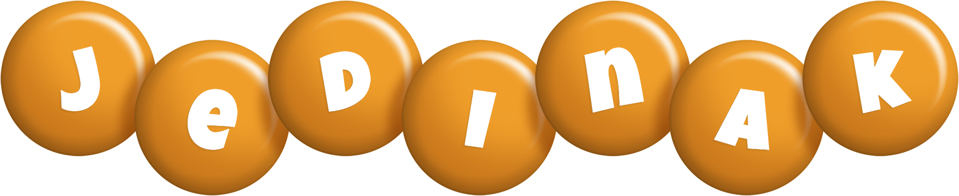 Jedinak candy-orange logo