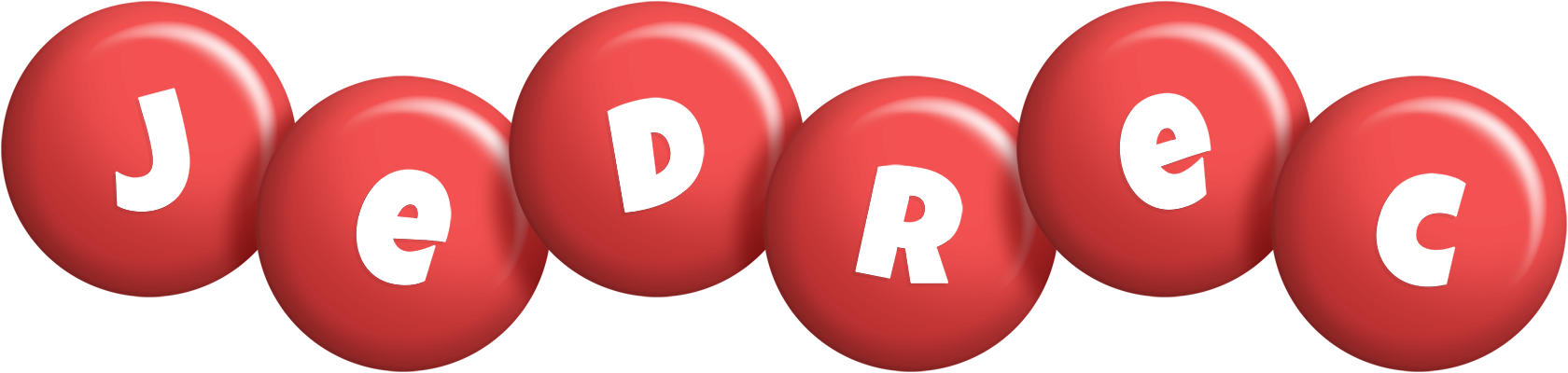 Jedrec candy-red logo