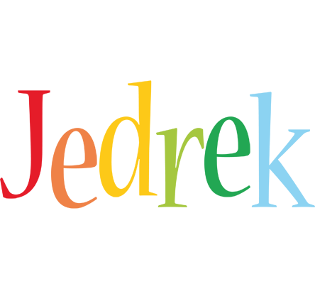Jedrek birthday logo