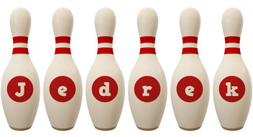 Jedrek bowling-pin logo