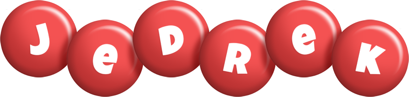 Jedrek candy-red logo