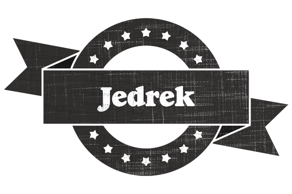 Jedrek grunge logo