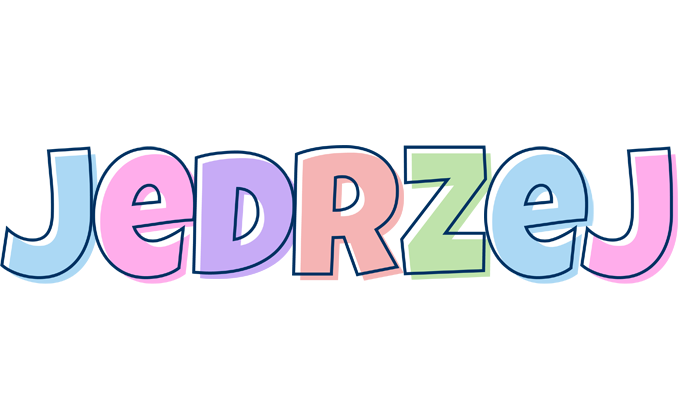 Jedrzej pastel logo