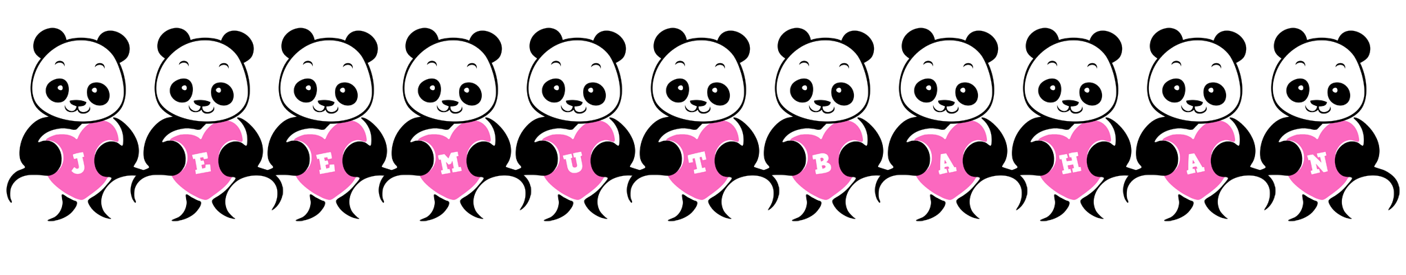 Jeemutbahan love-panda logo