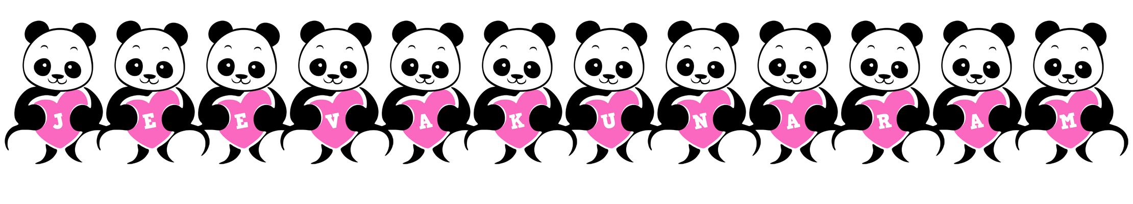 Jeevakunaram love-panda logo