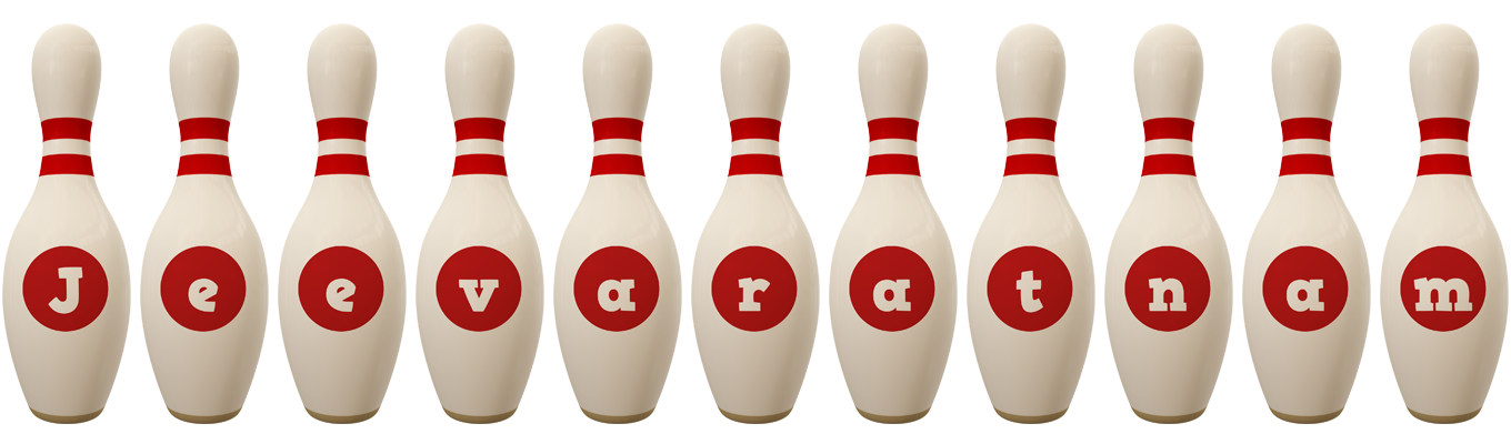 Jeevaratnam bowling-pin logo
