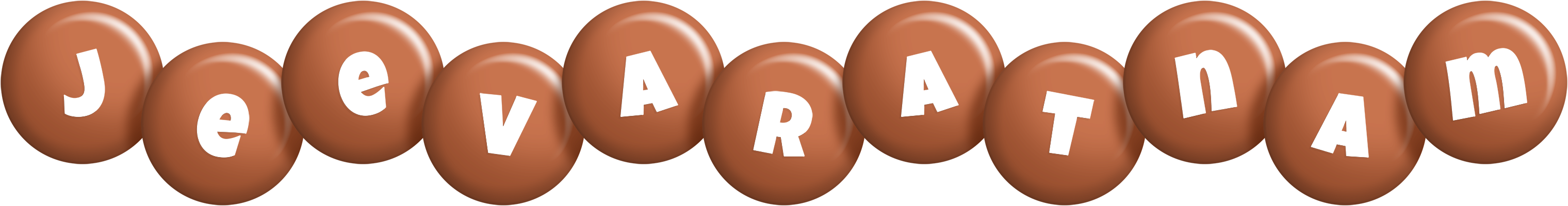 Jeevaratnam candy-brown logo