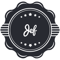 Jef badge logo