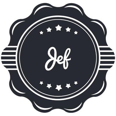 Jef badge logo