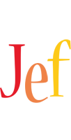 Jef birthday logo