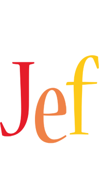 Jef birthday logo