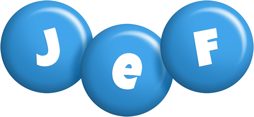 Jef candy-blue logo