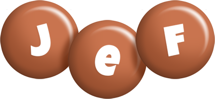 Jef candy-brown logo