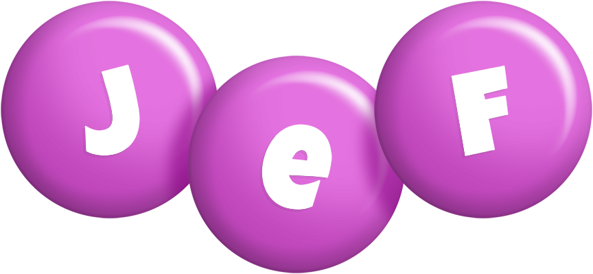 Jef candy-purple logo