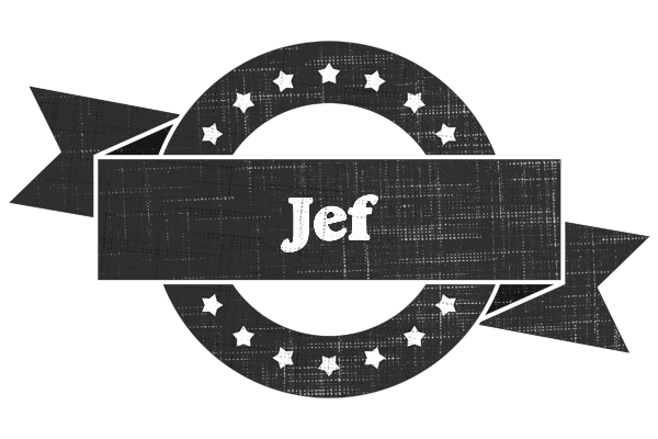 Jef grunge logo