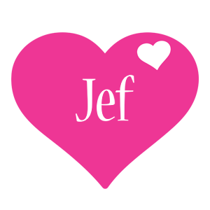 Jef love-heart logo