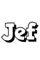 Jef snowing logo