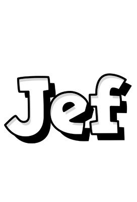 Jef snowing logo