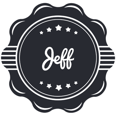 Jeff badge logo