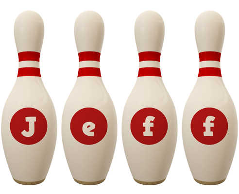 Jeff bowling-pin logo