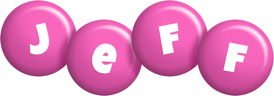 Jeff candy-pink logo