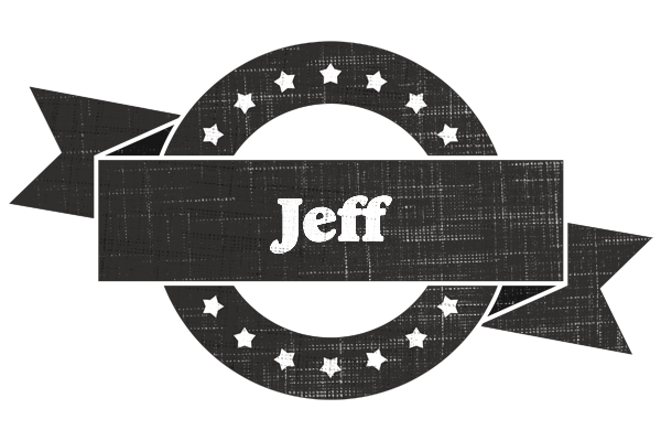 Jeff grunge logo