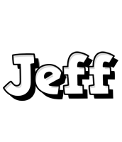 Jeff snowing logo
