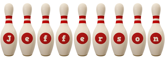 Jefferson bowling-pin logo