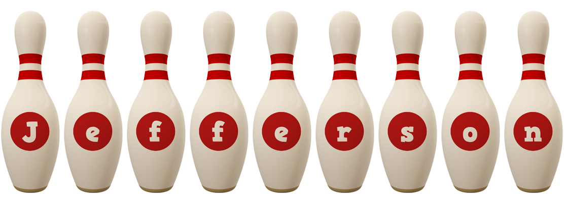 Jefferson bowling-pin logo