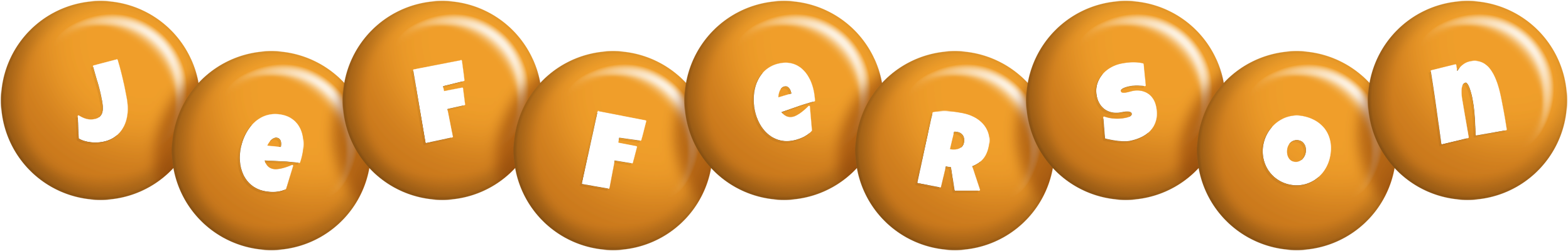 Jefferson candy-orange logo