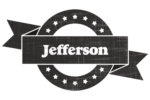 Jefferson grunge logo
