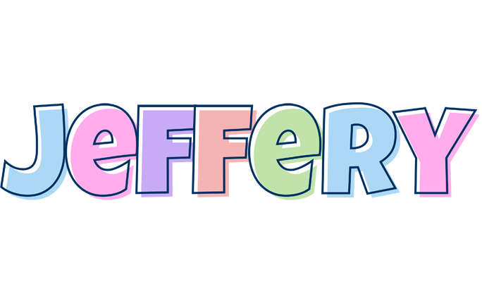 Jeffery pastel logo