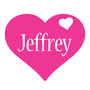 Jeffrey love-heart logo
